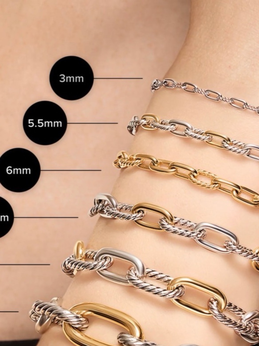 David Yurman DY MADISON® Silver CHAIN BRACELET, S, 5.5mm - Picture 5 of 16